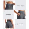 image:imageG4Free Ribbed Stretchy Womens Shorts Casual High Waisted Athletic Running Golf Lounge Shorts with PocketsDark Gray