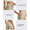 image:imageG4Free Ribbed Stretchy Womens Shorts Casual High Waisted Athletic Running Golf Lounge Shorts with PocketsDirty Latte