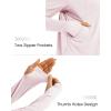 image:imageG4Free Skimetic Womens UPF 50 Sun Protection Hoodie Shirts Quick Dry Rash Guard Long Sleeve Zip Athlete Jacket Pocket HikingPink