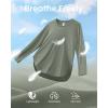 image:imageG4Free Womens UPF 50 UV Shirts Long Sleeve Workout Sun Shirt Outdoor Gym Hiking Tops Quick Dry Lightweight Casual YogaGray Olive