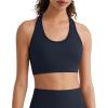 image:imageG4Free BareFeel Racerback Sports Bra for Women  Scoop Neck Workout Tank Top Casual Yoga Non PaddedDark Navy