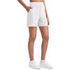 image:imageG4Free EverGoing Womens Athletic Shorts High Waisted 4  5 Running Yoga Summer Casual Shorts with PocketsPure White