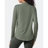 image:imageG4Free Womens UPF 50 Sun Shirts Lightweight Quick Dry Long Sleeve Workout Tops Lightweight Running PulloverGray Olive