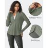 image:imageG4Free Womens UPF 50 Sun Shirts Lightweight Quick Dry Long Sleeve Workout Tops Lightweight Running PulloverGray Olive