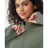 image:imageG4Free Womens UPF 50 Sun Shirts Lightweight Quick Dry Long Sleeve Workout Tops Lightweight Running PulloverGray Olive