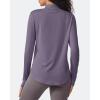 image:imageG4Free Womens UPF 50 Sun Shirts Lightweight Quick Dry Long Sleeve Workout Tops Lightweight Running PulloverGray Purple