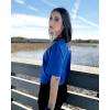 image:imageG4Free Short Sleeve Crop Workout Tops for Women Loose Fit Cotton Basic TShirtsBlue