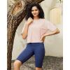 image:imageG4Free Short Sleeve Crop Workout Tops for Women Loose Fit Cotton Basic TShirtsPink