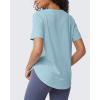 image:imageG4Free Short Sleeve Workout Tops for Women Athletic TShirts Lightweight Yoga Running Tee TopPure Light Blue