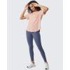 image:imageG4Free Short Sleeve Workout Tops for Women Athletic TShirts Lightweight Yoga Running Tee TopPure Pink
