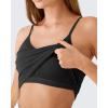 image:imageG4Free BareFeel Built in Bra Camisole Tops Yoga Workout Removable Padded Cami Spaghetti Strap Pilates Tank TopBlack
