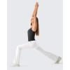 image:imageG4Free BareFeel Built in Bra Camisole Tops Yoga Workout Removable Padded Cami Spaghetti Strap Pilates Tank TopBlack