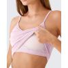 image:imageG4Free BareFeel Built in Bra Camisole Tops Yoga Workout Removable Padded Cami Spaghetti Strap Pilates Tank TopBlush