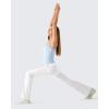 image:imageG4Free BareFeel Built in Bra Camisole Tops Yoga Workout Removable Padded Cami Spaghetti Strap Pilates Tank TopLight Denim
