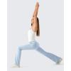 image:imageG4Free BareFeel Built in Bra Camisole Tops Yoga Workout Removable Padded Cami Spaghetti Strap Pilates Tank TopPure White