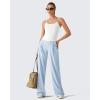 image:imageG4Free BareFeel Built in Bra Camisole Tops Yoga Workout Removable Padded Cami Spaghetti Strap Pilates Tank TopPure White