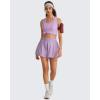 image:imageG4Free Racerback Womens Workout Tank Tops Scoop Neck Hip Length Muscle Top Soft Loose Fit for Gym Athletic TanksLight Purple