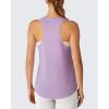 image:imageG4Free Racerback Womens Workout Tank Tops Scoop Neck Hip Length Muscle Top Soft Loose Fit for Gym Athletic TanksLight Purple