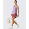 image:imageG4Free Racerback Womens Workout Tank Tops Scoop Neck Hip Length Muscle Top Soft Loose Fit for Gym Athletic TanksLight Purple