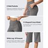image:imageG4Free Capri Pants for Women 14 Knee Length Wide Leg Yoga Capris Dressy Casual Summer Crop Pants with PocketsMocha Brown
