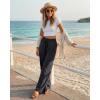 image:imageG4Free Chillwhisp Lightweight Drawstring Wide Leg Pants for Women Side Slit Flowy Palazzo Pants Summer CasualBlack