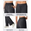 image:imageG4Free Chillwhisp Lightweight Drawstring Wide Leg Pants for Women Side Slit Flowy Palazzo Pants Summer CasualBlack