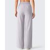 image:imageG4Free Chillwhisp Lightweight Drawstring Wide Leg Pants for Women Side Slit Flowy Palazzo Pants Summer CasualChime Gray