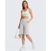 image:imageG4Free EverGoing Womens Bermuda Shorts with Pockets 10  Knee Length Athletic Casual Long ShortsLight Gray