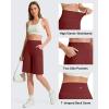 image:imageG4Free EverGoing Womens Bermuda Shorts with Pockets 10  Knee Length Athletic Casual Long ShortsWine