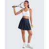 image:imageG4Free Wide Pleated Women Tennis Skirts High Waisted Golf Skorts Lightweight Casual Cute Athletic Builtin Shorts PocketsDark Navy