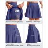 image:imageG4Free Wide Pleated Women Tennis Skirts High Waisted Golf Skorts Lightweight Casual Cute Athletic Builtin Shorts PocketsDusky Purple