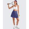 image:imageG4Free Wide Pleated Women Tennis Skirts High Waisted Golf Skorts Lightweight Casual Cute Athletic Builtin Shorts PocketsDusky Purple