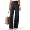image:imageG4Free Chillwhisp Lightweight Drawstring Wide Leg Pants for Women Side Slit Flowy Palazzo Pants Summer CasualBlack