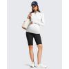 image:imageG4Free Barefeel Maternity Biker Shorts with Pockets Over The Belly Legging Pregnancy Yoga Pants Athletic Workout 5 85Black