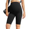 image:imageG4Free Barefeel Maternity Biker Shorts with Pockets Over The Belly Legging Pregnancy Yoga Pants Athletic Workout 5 85Black