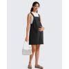 image:imageG4Free EverGoing Maternity Overall Dress Adjustable Straps Pregnancy Jumpsuits Dresses with Pockets Casual WorkBlack