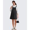 image:imageG4Free EverGoing Maternity Overall Dress Adjustable Straps Pregnancy Jumpsuits Dresses with Pockets Casual WorkBlack