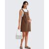 image:imageG4Free EverGoing Maternity Overall Dress Adjustable Straps Pregnancy Jumpsuits Dresses with Pockets Casual WorkDark Coffee