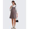image:imageG4Free EverGoing Maternity Overall Dress Adjustable Straps Pregnancy Jumpsuits Dresses with Pockets Casual WorkTaupe