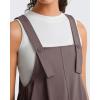 image:imageG4Free EverGoing Maternity Overall Dress Adjustable Straps Pregnancy Jumpsuits Dresses with Pockets Casual WorkTaupe