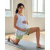 image:imageG4Free Lyocell Side Slits Maternity Tank Tops Crewneck Pregnancy Sleeveless Workout Shirts Loose FitLight Denim