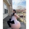 image:imageG4Free Lyocell Side Slits Maternity Tank Tops Crewneck Pregnancy Sleeveless Workout Shirts Loose FitLight Pink