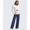 image:imageG4Free ShiftReady Maternity Pants with Pockets Casual Over The Belly Pregnancy Wide Leg Daily TrousersDark Navy