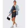image:imageG4Free BareFeel Built in Bra Maternity Romper Cut Out Back Pregnancy Jumpsuit with Pockets Workout CasualBlack