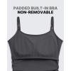 image:imageG4Free BareFeel Built in Bra Maternity Romper Cut Out Back Pregnancy Jumpsuit with Pockets Workout CasualDark Gray