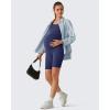 image:imageG4Free BareFeel Built in Bra Maternity Romper Cut Out Back Pregnancy Jumpsuit with Pockets Workout CasualRoyal Blue