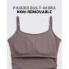 image:imageG4Free BareFeel Built in Bra Maternity Romper Cut Out Back Pregnancy Jumpsuit with Pockets Workout CasualTaupe