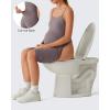 image:imageG4Free BareFeel Built in Bra Maternity Romper Cut Out Back Pregnancy Jumpsuit with Pockets Workout CasualTaupe