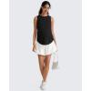 image:imageG4Free Lyocell Ruch Side Maternity Tank Top Crew Neck Sleeveless Loose Fit Pregnancy Yoga ShirtsBlack