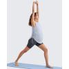 image:imageG4Free Lyocell Ruch Side Maternity Tank Top Crew Neck Sleeveless Loose Fit Pregnancy Yoga ShirtsLight Denim